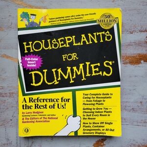 Houseplants for Dummies Book - Yellow Cover